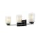 Z-Lite Willow 3 Light Vanity, Matte Black, Inner White & Outer Clear 426-3V-MB - alternate 5